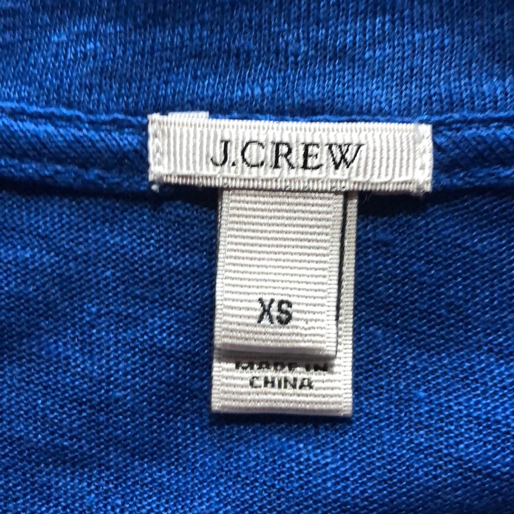 J.Crew 100% linen and silk blue shirt size xs - Picture 7 of 8